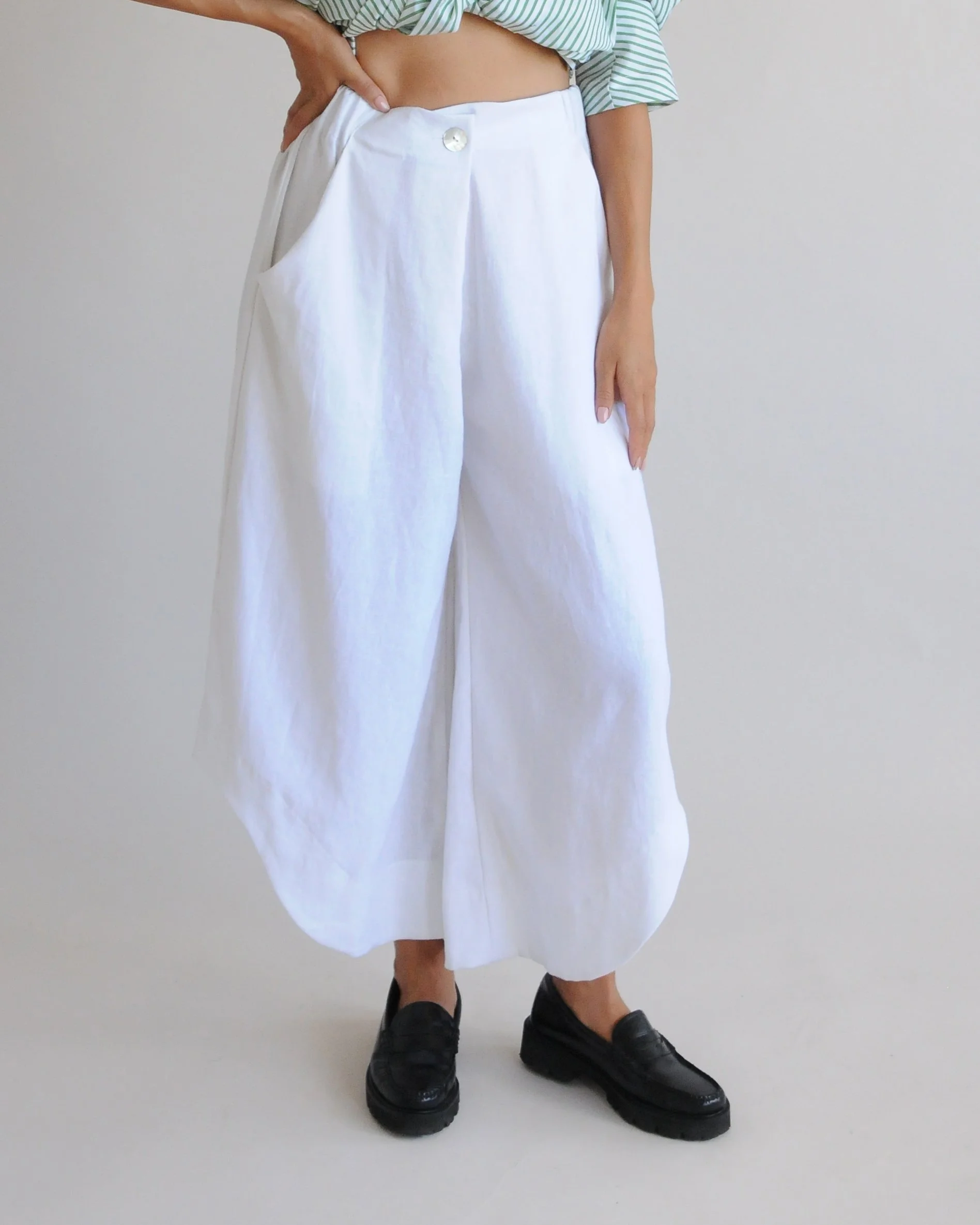 HIKARI PANT LINEN/RAYON — Rumi Murakami